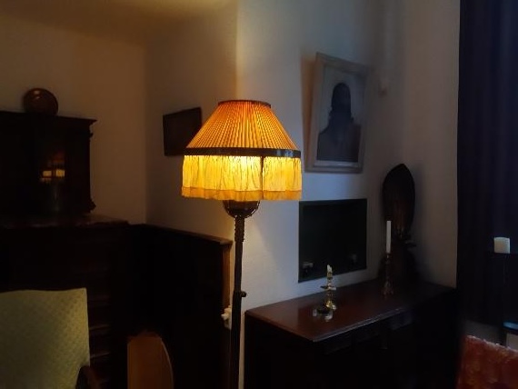 Detail van een lamp in de voorkamer